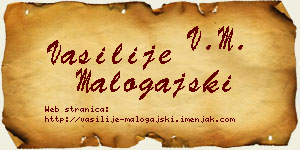 Vasilije Malogajski vizit kartica